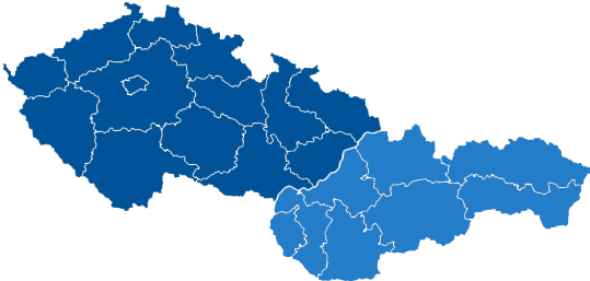 Händlerkarte für Tschechien und Slowakei